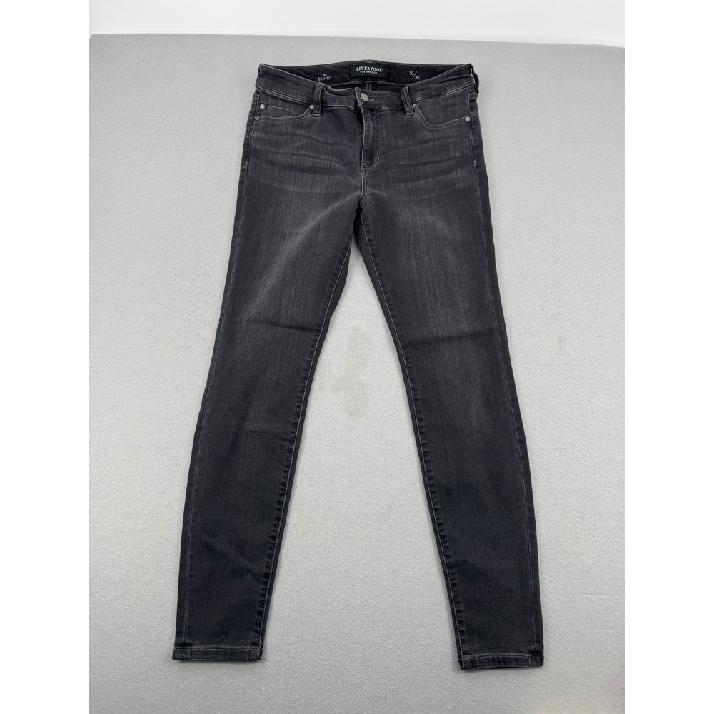 Liverpool Los Angeles‎ The Skinny Jeans Womens 10/30 (31x28) Dark Gray Washed